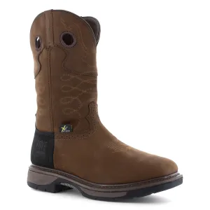 Frye Supply Men's Crafted 10" Steel Toe Western Work Boot - Brown - FR40101