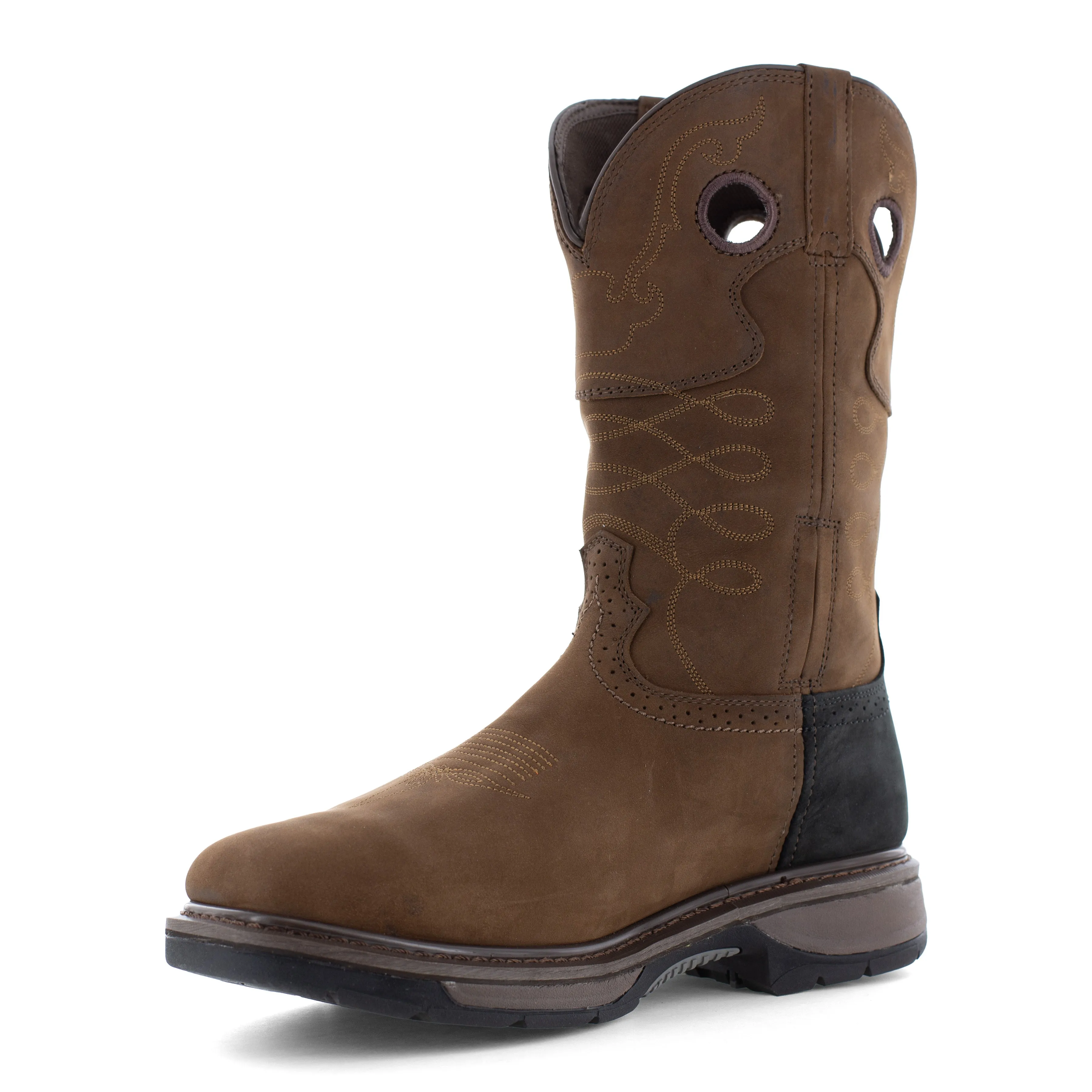 Frye Supply Men's Crafted 10" Steel Toe Western Work Boot - Brown - FR40101