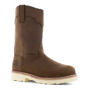 Frye Supply Men's Crafted Steel Toe Waterproof Wellington Work Boot - Brown - FR40303