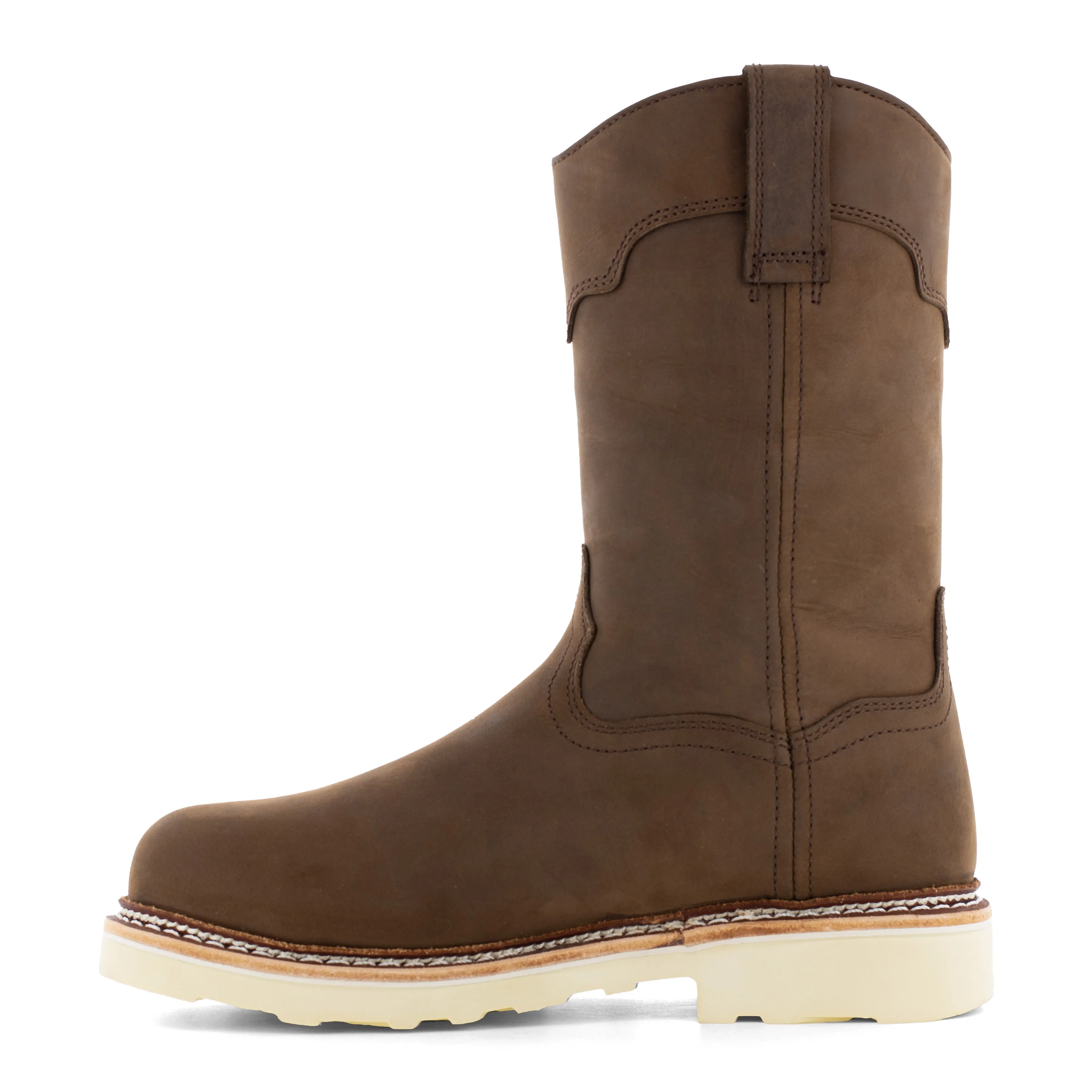 Frye Supply Men's Crafted Steel Toe Waterproof Wellington Work Boot - Brown - FR40303