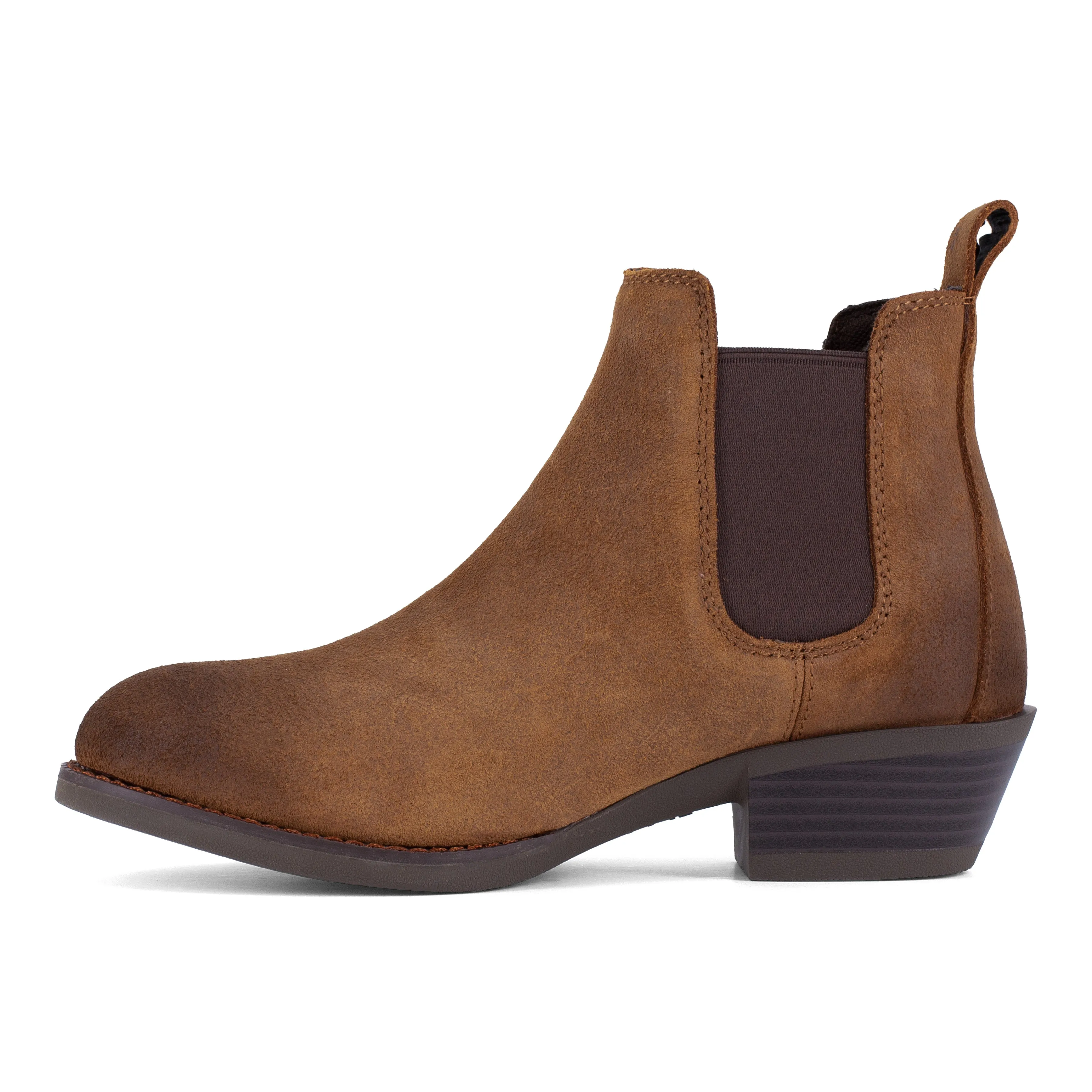 Frye Supply Women's Safety Crafted Steel Toe Chelsea Work Boot - Brown - FR40502F