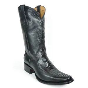 Gamez Ostrich Leg Spanish Toe Boot - Black