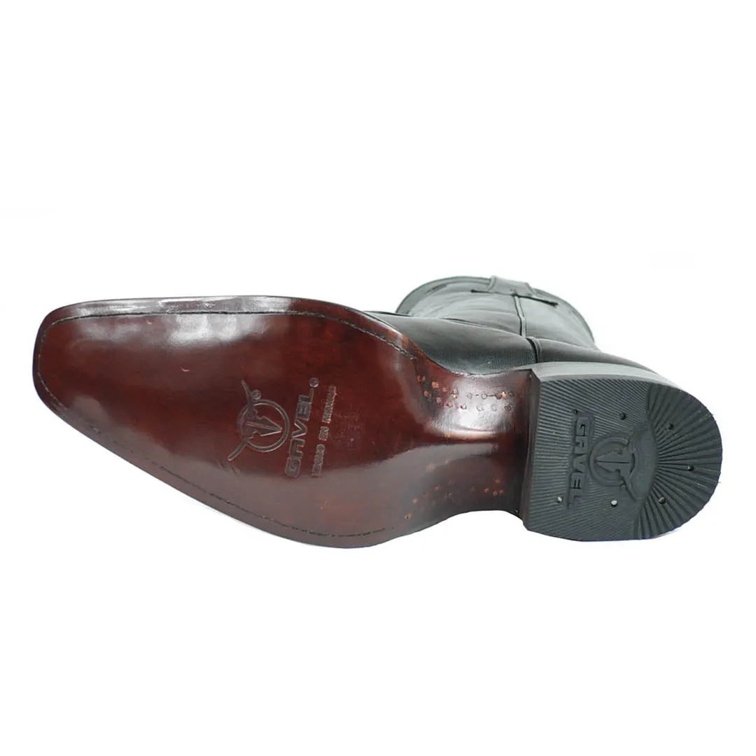 Gamez Ostrich Leg Spanish Toe Boot - Black