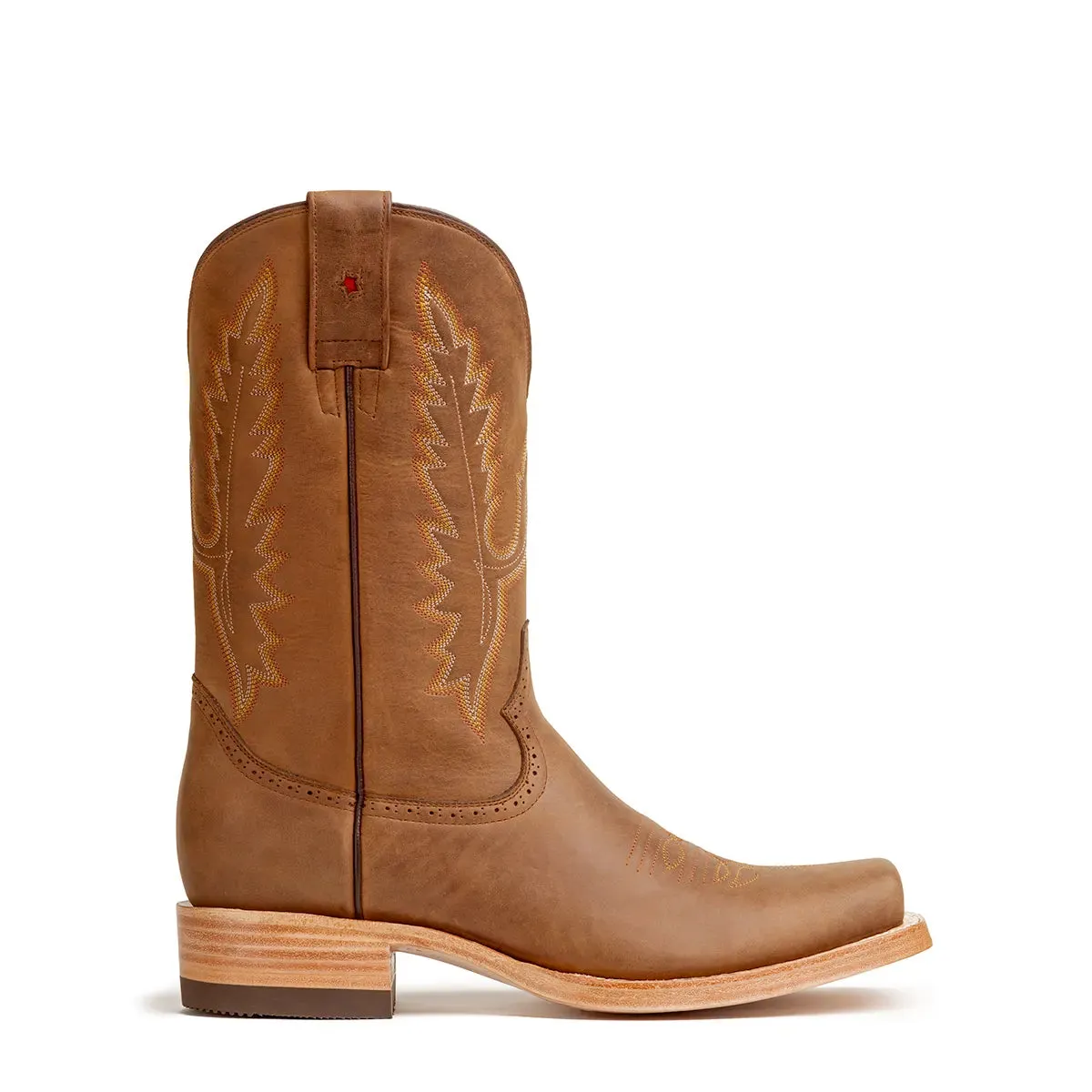Gavel Men's Alamo Distressed Leather Stockman Boots - Alamo Tobacco