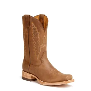 Gavel Men's Alamo Distressed Leather Stockman Boots - Alamo Tobacco
