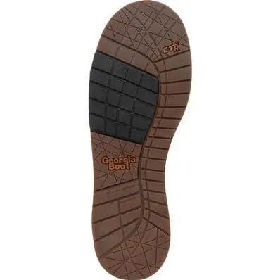 Georgia Men's Amp Lt Wedge 10" Waterproof Steel Toe Pull Work Boot -Brown- GB00517