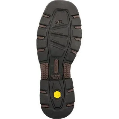 Georgia Men's Carbo Tec Flx 11" Pull On Insulkul Western Work Boot- Brown- GB00702