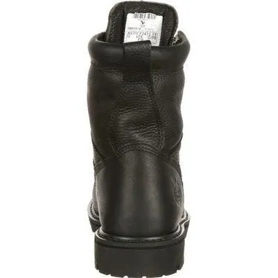Georgia Men's Lace To Toe 8" Waterproof Work Boot - Black - G8010