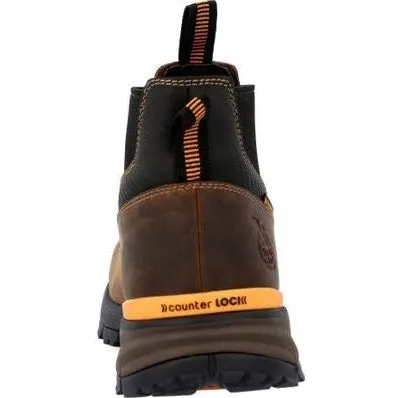 Georgia Men's TBD 5" Soft Toe Waterproof Chelsea Work Boot -Brown- GB00599
