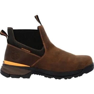Georgia Men's TBD 5" Soft Toe Waterproof Chelsea Work Boot -Brown- GB00599