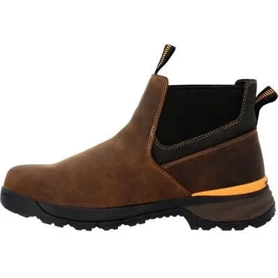 Georgia Men's TBD 5" Soft Toe Waterproof Chelsea Work Boot -Brown- GB00599