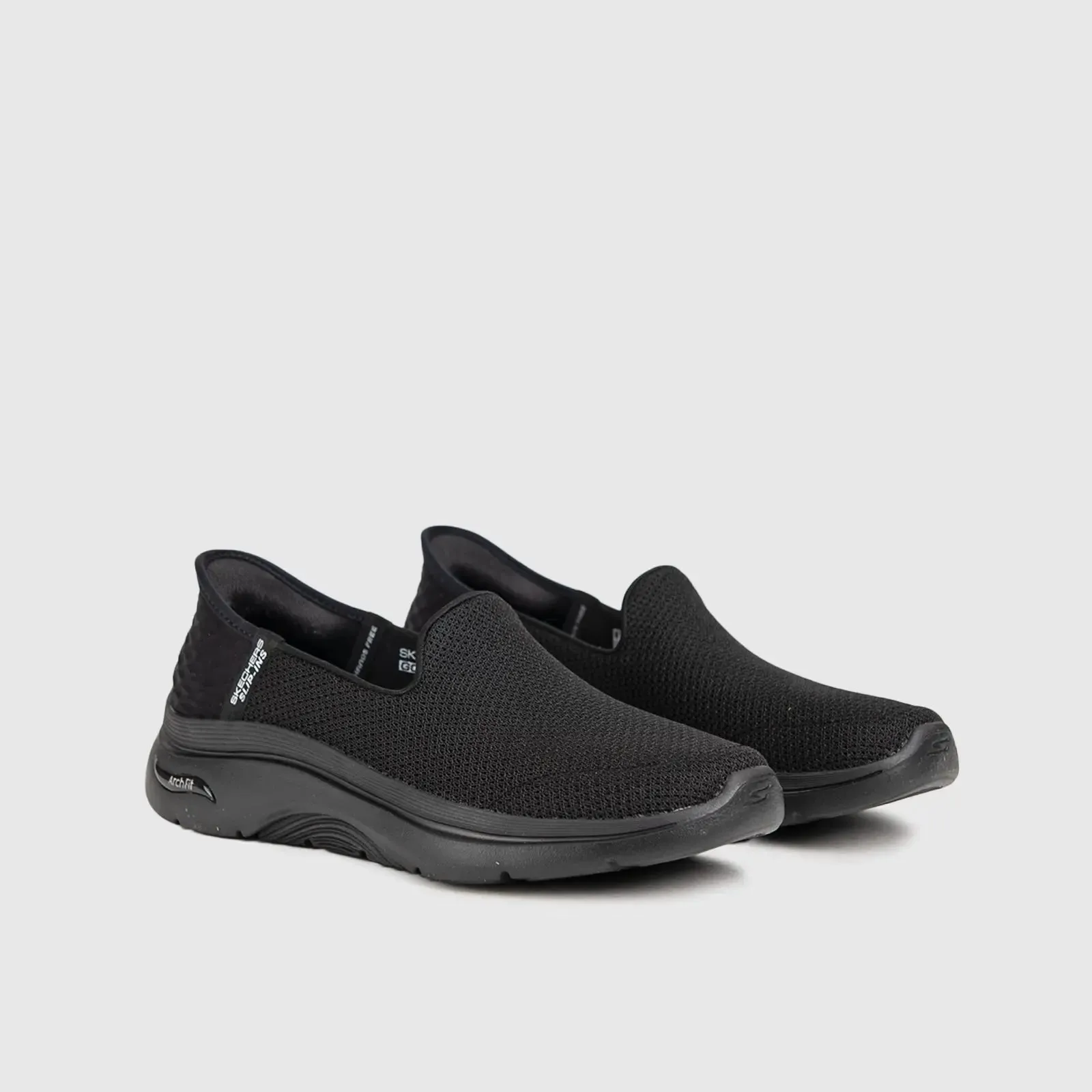 Go Walk Arch Fit 2.0 Comfort Slip Ons Black 125315
