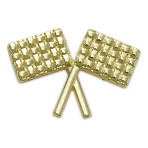 Gold Kart Flags Jibbitz