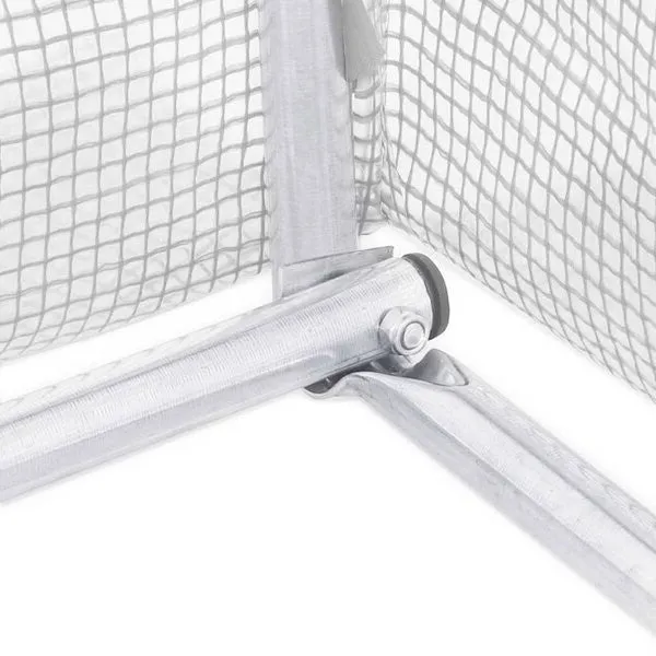 Greenhouse Kit with Heavy Duty Steel Frame and White PE Cover