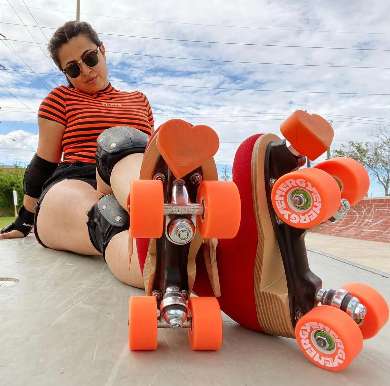 Grindstone Heartstopper Toe Stops - Orange U Glad