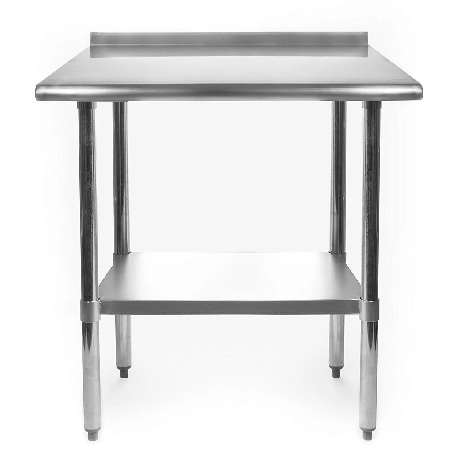 Heavy Duty 30 x 24 inch Stainless Steel Restaurant Kitchen Prep Work Table with Backsplash
