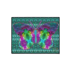 Heavy Duty Floor Mat (Butterfly Glade Denizen & Samhain Dream Thaw 12 & Blue Logo@Alchemic) RJSTH@Fabric#11_9 of 16 RJSTHw2025 RJS