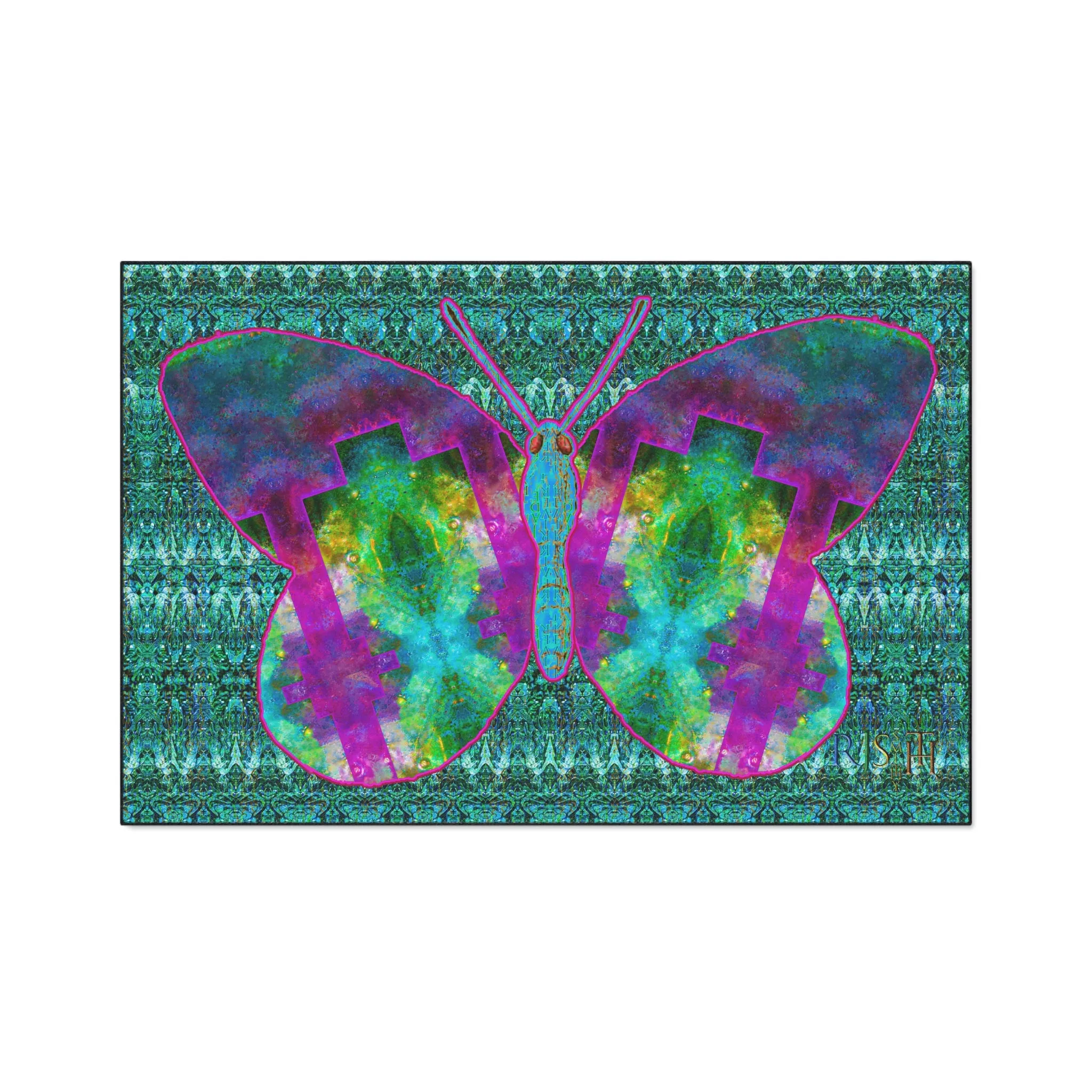 Heavy Duty Floor Mat (Butterfly Glade Denizen & Samhain Dream Thaw 12 & Blue Logo@Alchemic) RJSTH@Fabric#11_9 of 16 RJSTHw2025 RJS