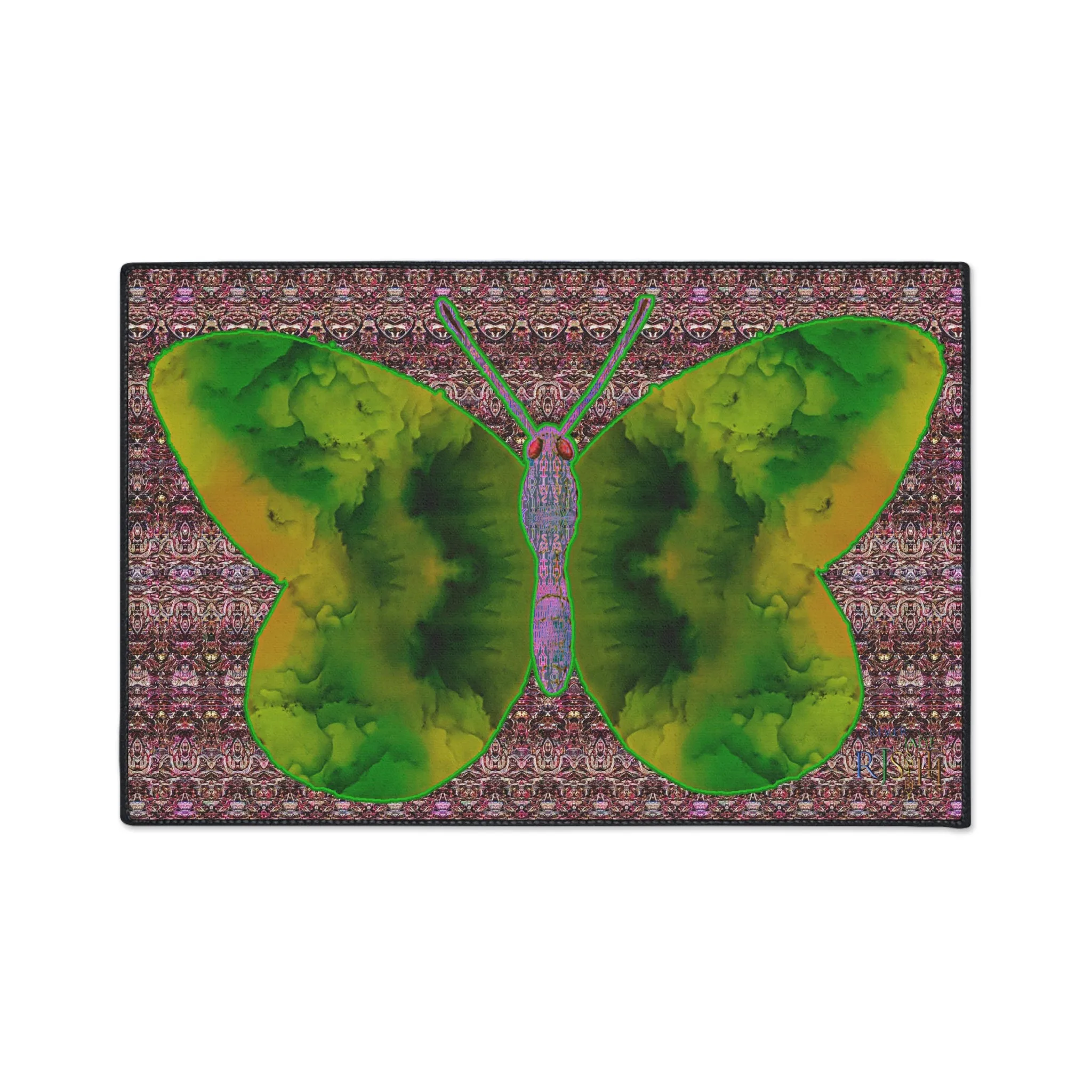 Heavy Duty Floor Mat (Butterfly Glade Denizen & Samhain Dream Thaw 14 & Purple Logo@Alchemic) RJSTH@Fabric#5_12 of 18 RJSTHw2025 RJS