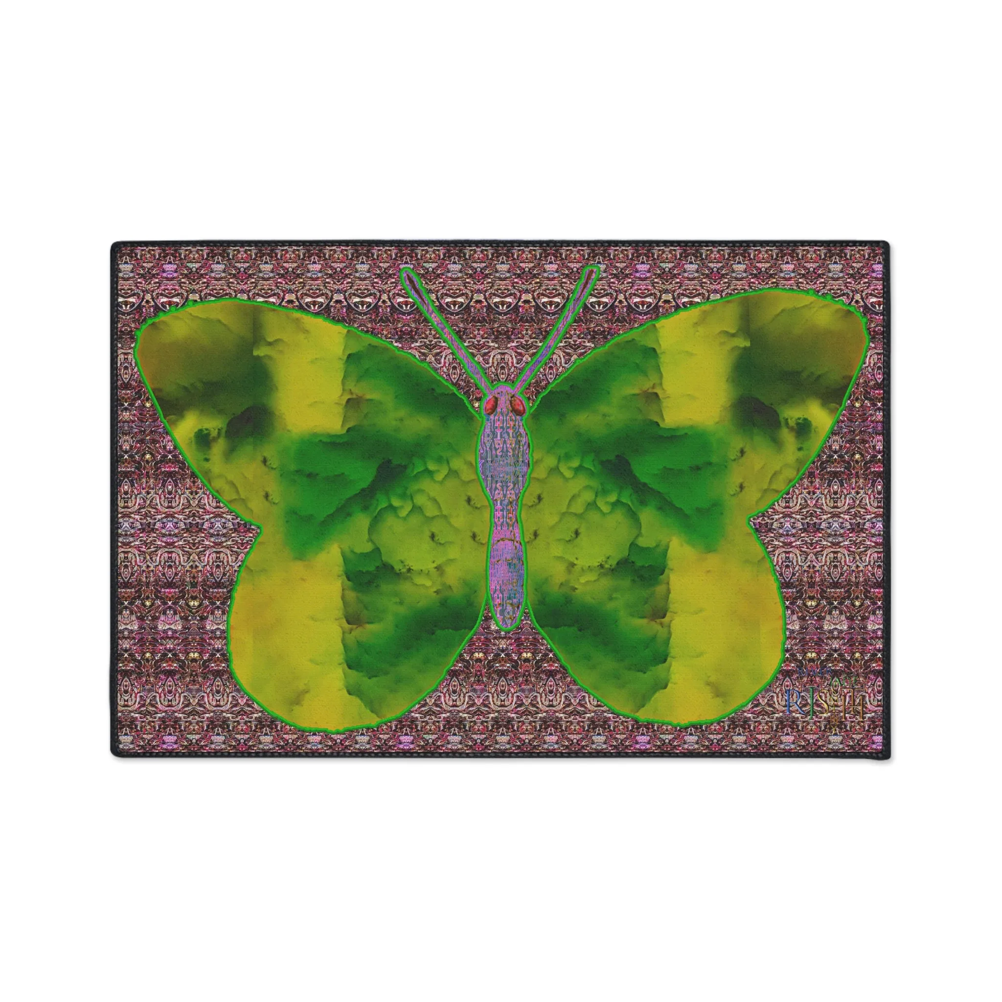 Heavy Duty Floor Mat (Butterfly Glade Denizen & Samhain Dream Thaw 14 & Purple Logo@Alchemic) RJSTH@Fabric#5_13 of 18 RJSTHw2025 RJS
