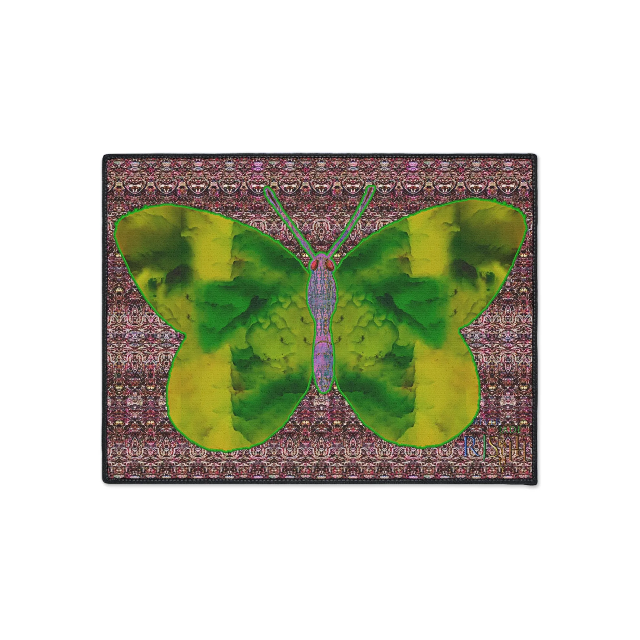 Heavy Duty Floor Mat (Butterfly Glade Denizen & Samhain Dream Thaw 14 & Purple Logo@Alchemic) RJSTH@Fabric#5_13 of 18 RJSTHw2025 RJS