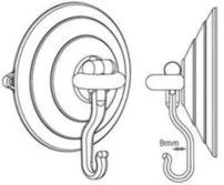 Heavy Duty Giant Suction Cup with Polycarbonate Hook