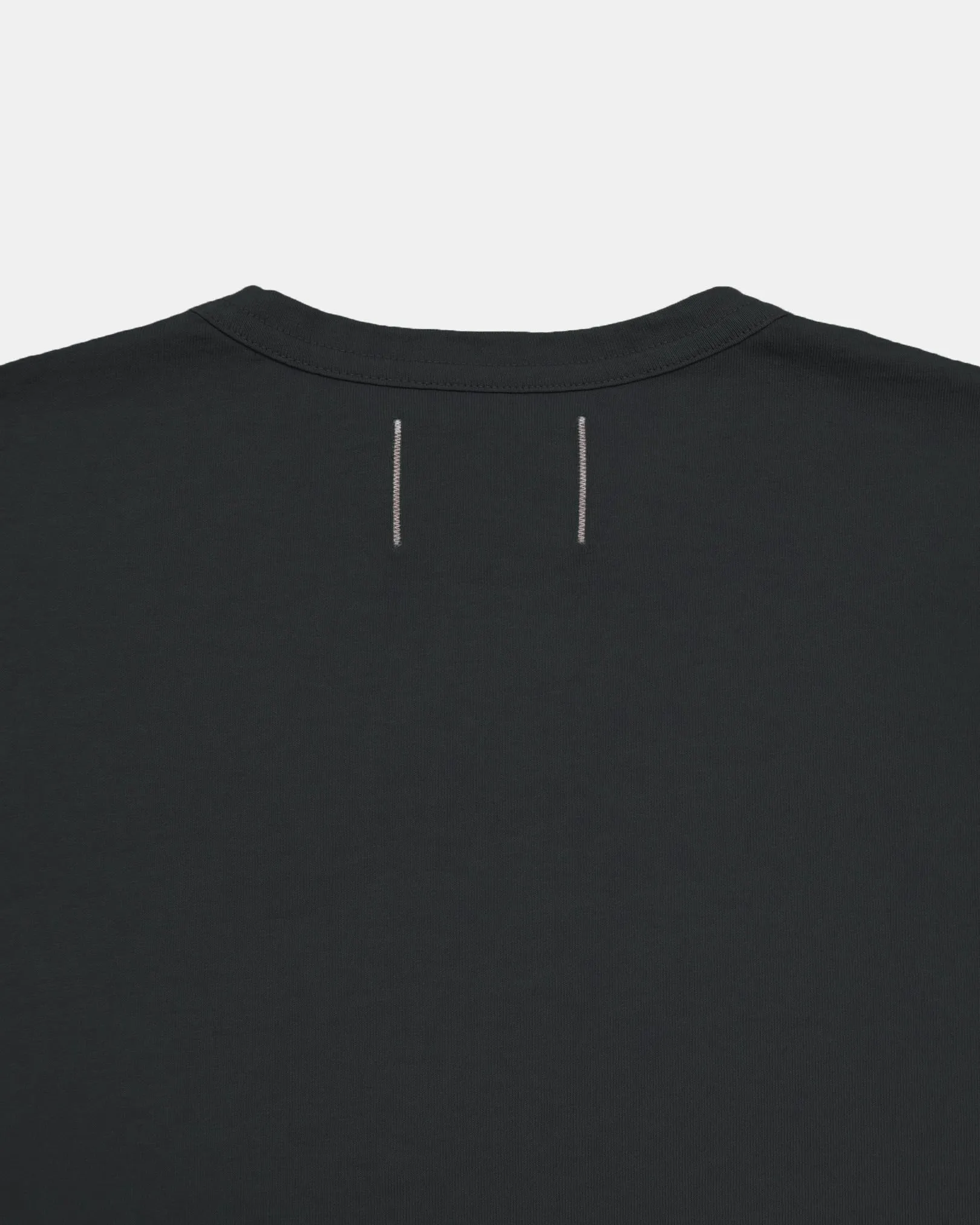 Heavy Duty Long Sleeve Tee - Single Pocket -Dark Charcoal