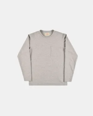 Heavy Duty Long Sleeve Tee - Single Pocket - Heather