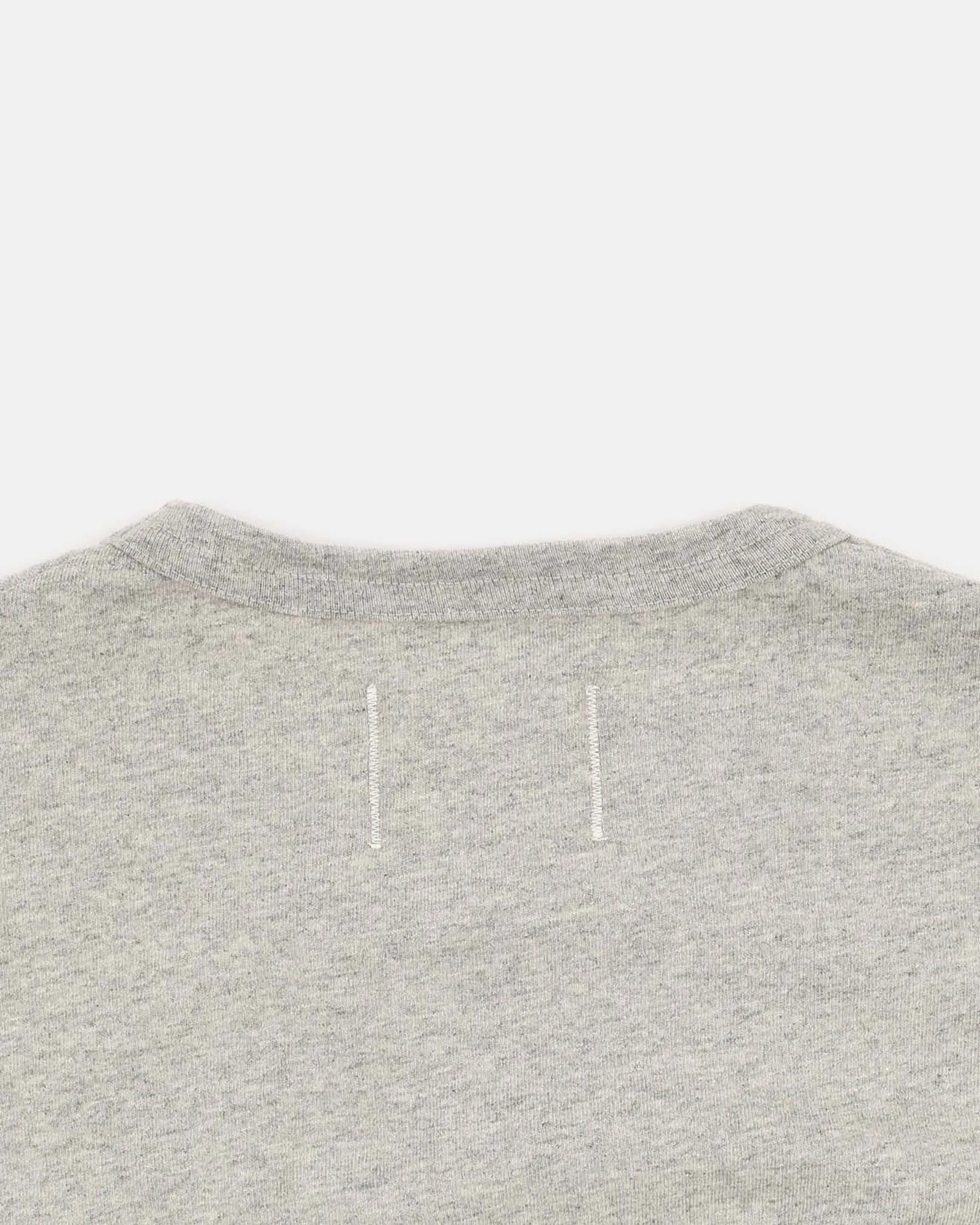 Heavy Duty Long Sleeve Tee - Single Pocket - Heather