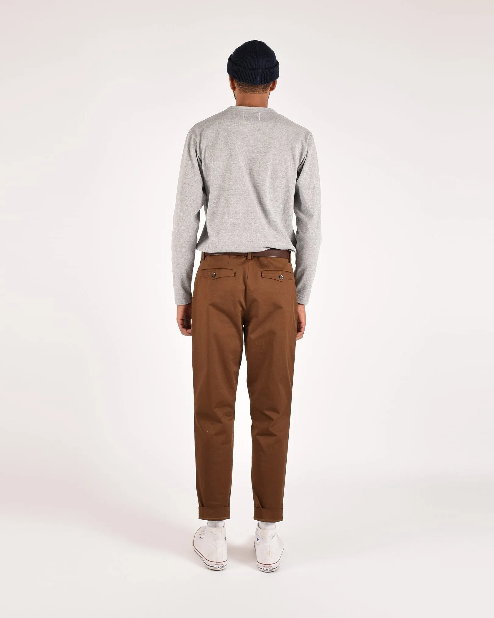 Heavy Duty Long Sleeve Tee - Single Pocket - Heather