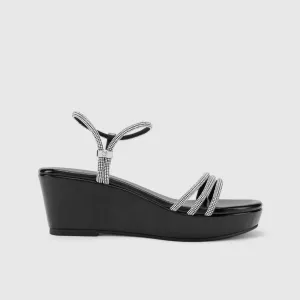 Holster Revel Wedge Sandal Black HST468