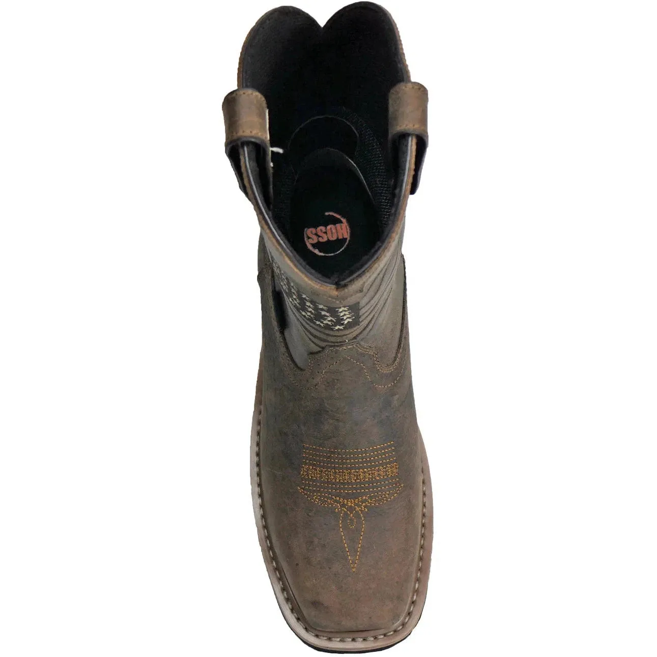 Hoss Men's Rushmore Soft Toe WP Puncture Resistant Western Work Boot- Brown- 92060