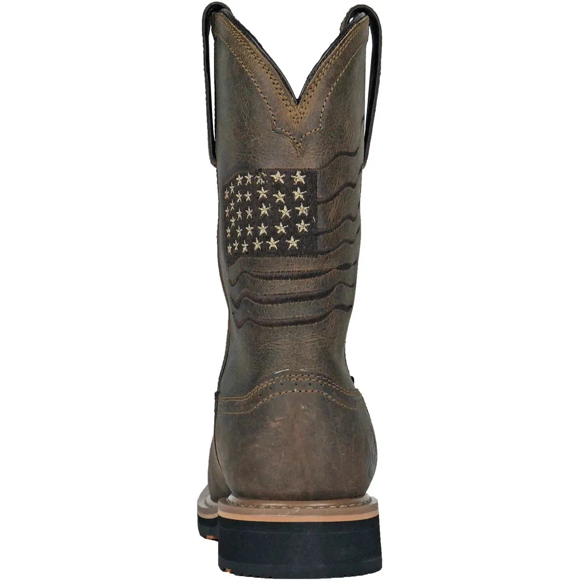 Hoss Men's Rushmore Soft Toe WP Puncture Resistant Western Work Boot- Brown- 92060