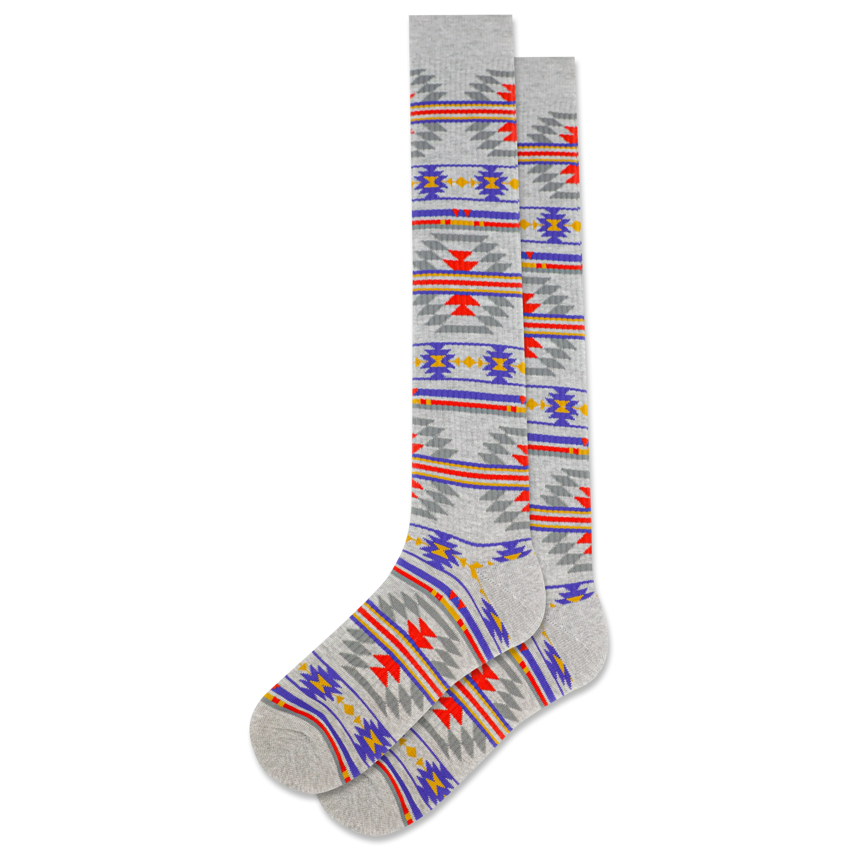 HOTSOX Men's Geo Pattern Compression Knee High Sock