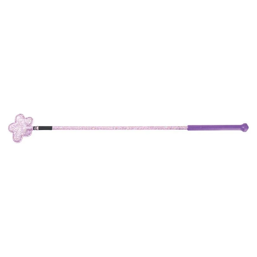 Hy Equestrian Riding Whip Glitter Flower