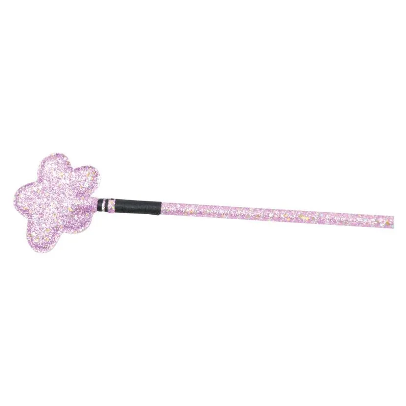 Hy Equestrian Riding Whip Glitter Flower