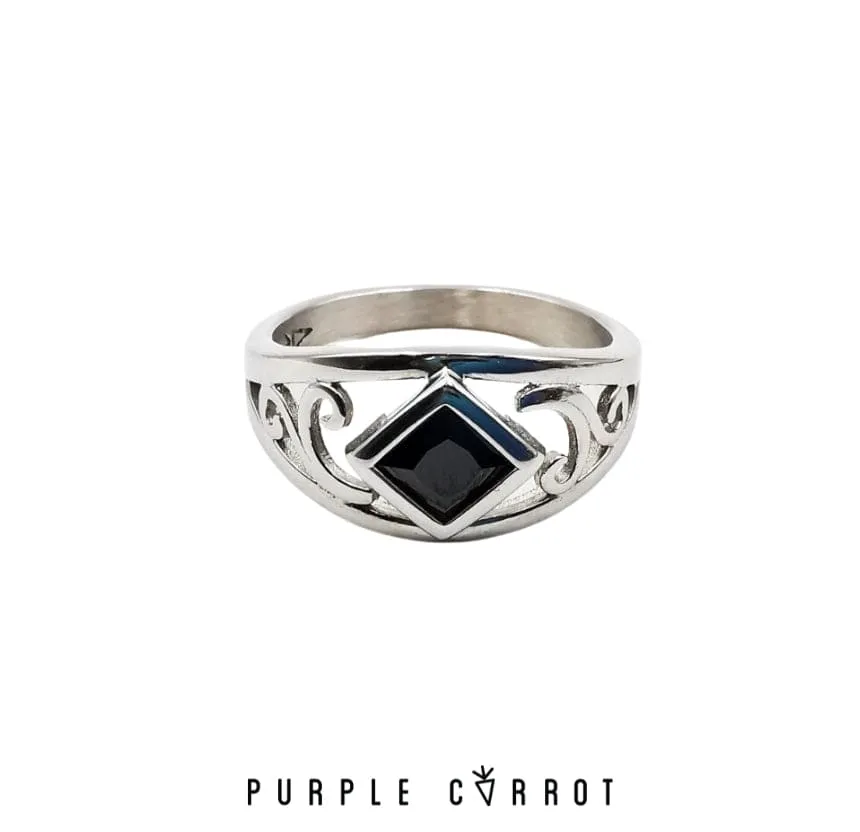 Ina Square Stone Ring