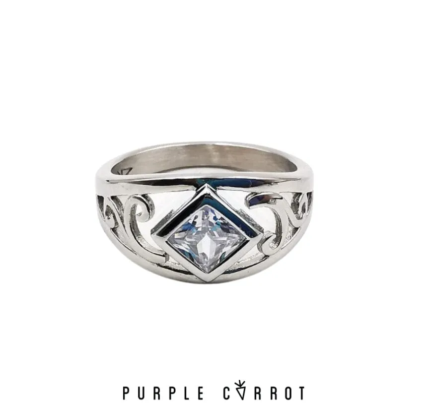 Ina Square Stone Ring
