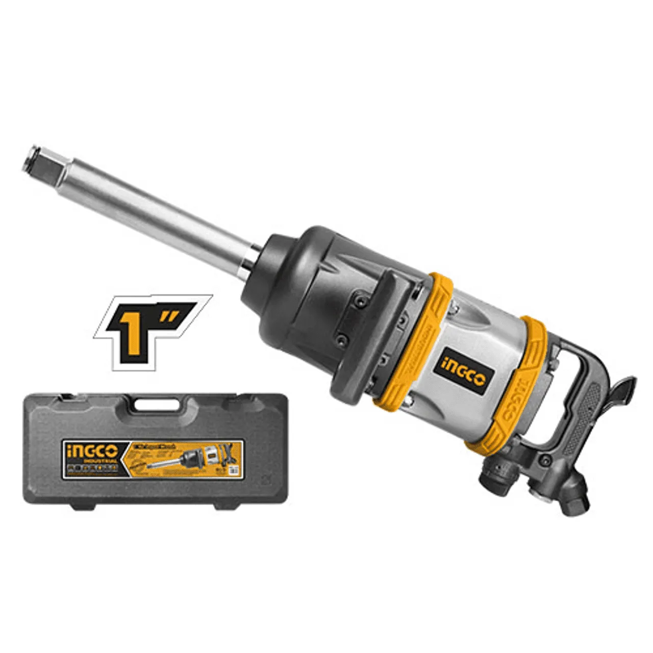 Ingco 1" Heavy Duty Industrial Air Impact Wrench 3100Nm Torque - AIW11222