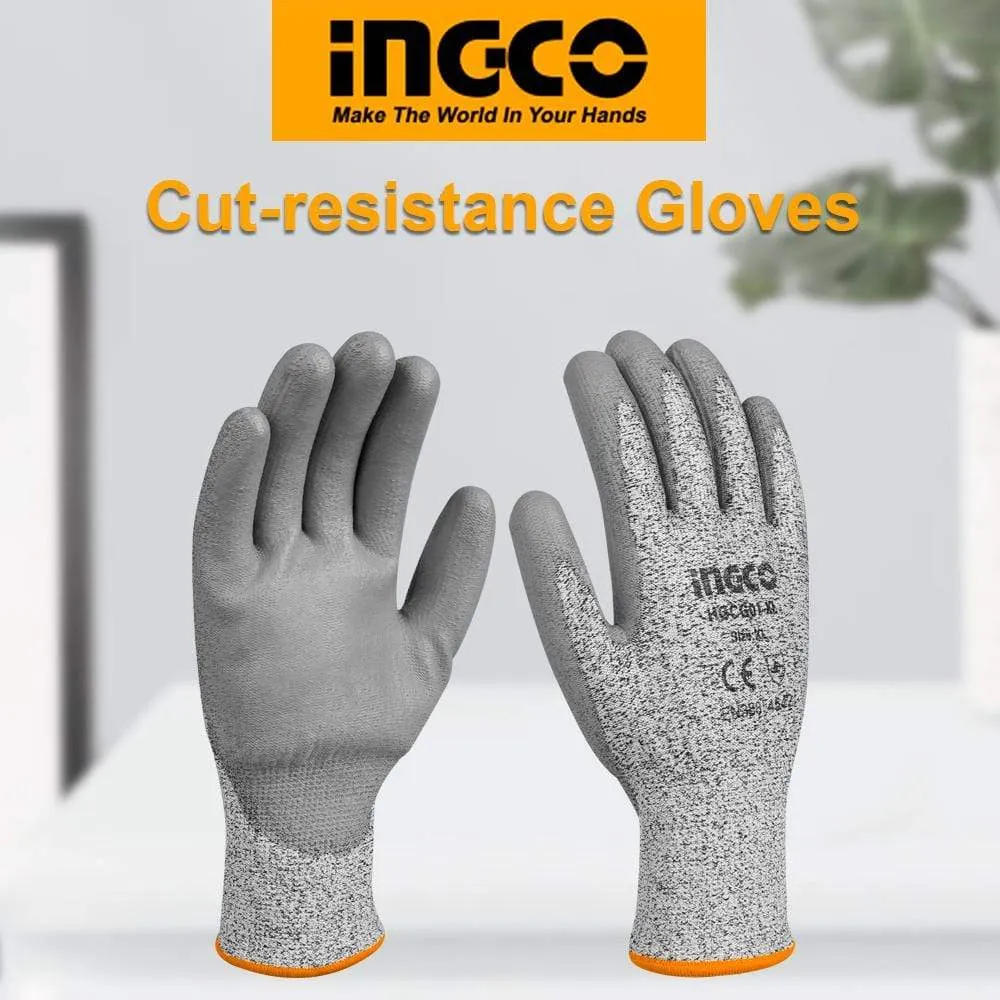 Ingco Cut-Resistant Gloves - L & XL Size – HGCG02-L & HGCG02-XL