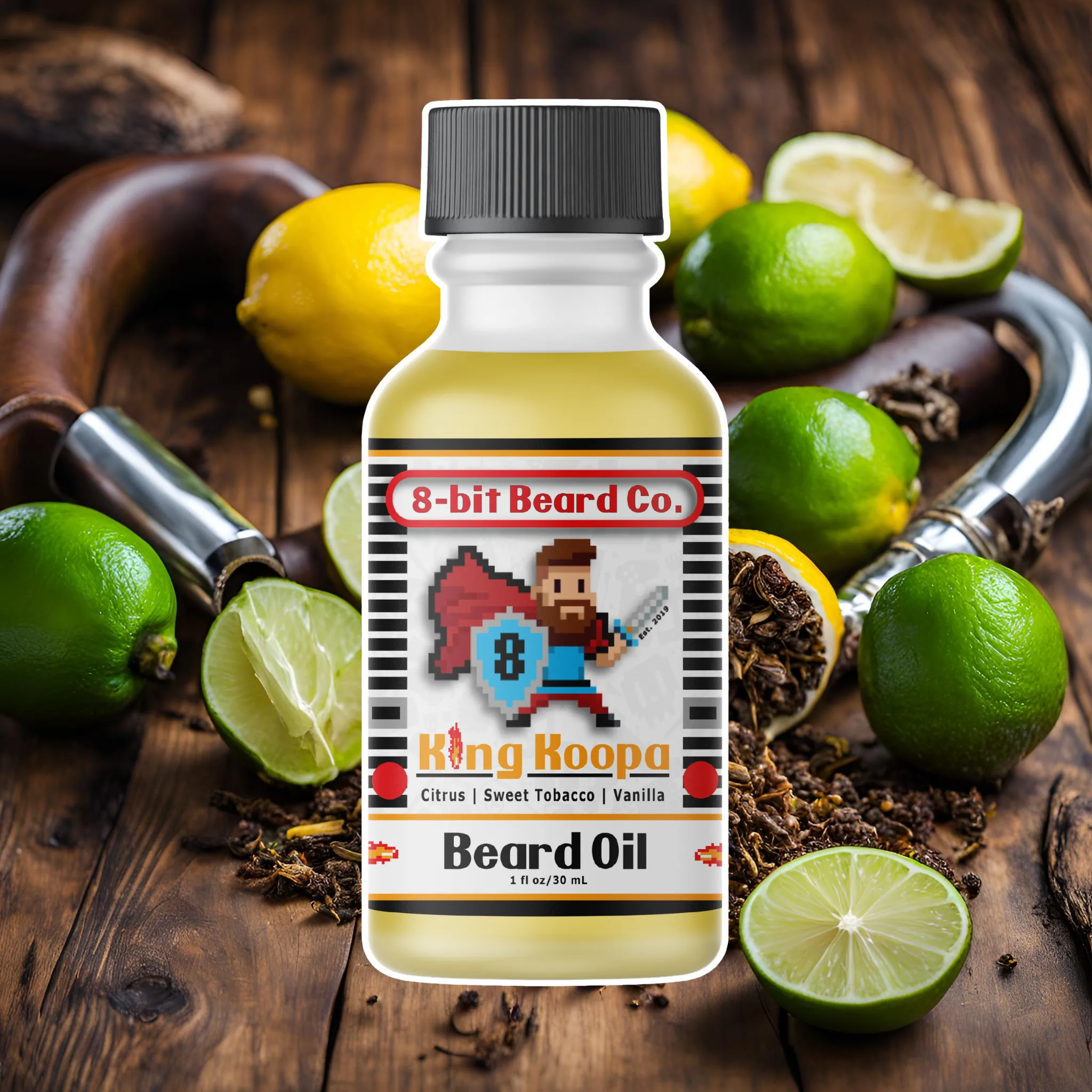King Koopa | Beard Oil - Citrus, Sweet Tobacco, Vanilla