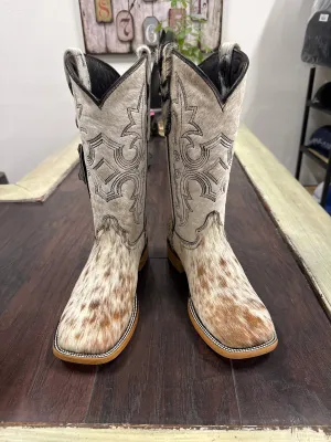 Ladies Rock’Em Katherine Cowhide br/wh wide