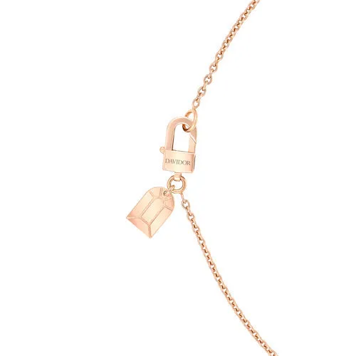 L'Arc de DAVIDOR Bead, 18k Rose Gold with Satin Finish and Palais Diamonds