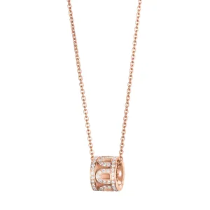 L'Arc de DAVIDOR Bead, 18k Rose Gold with Satin Finish and Palais Diamonds