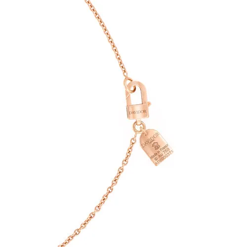 L'Arc de DAVIDOR Bead, 18k Rose Gold with Satin Finish and Palais Diamonds