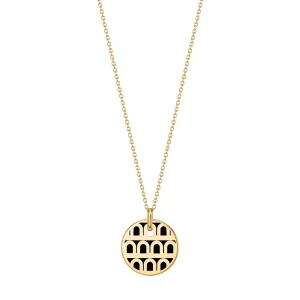 L'Arc de DAVIDOR Pendant PM, 18k Yellow Gold with Lacquered Ceramic