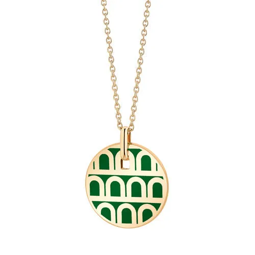 L'Arc de DAVIDOR Pendant PM, 18k Yellow Gold with Lacquered Ceramic