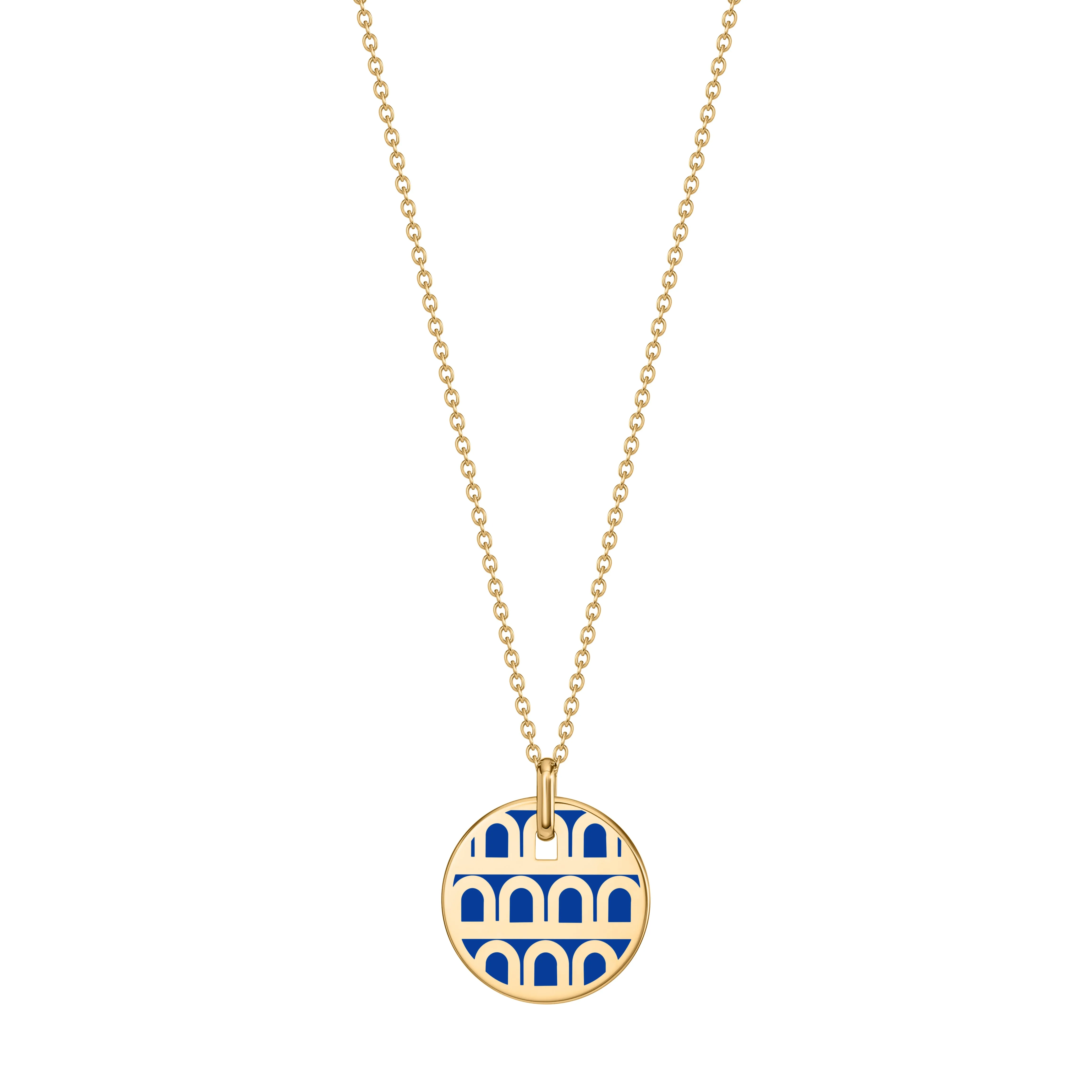 L'Arc de DAVIDOR Pendant PM, 18k Yellow Gold with Lacquered Ceramic