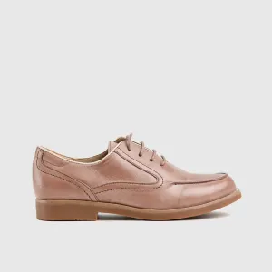 Leather Oxfords Brown HA002