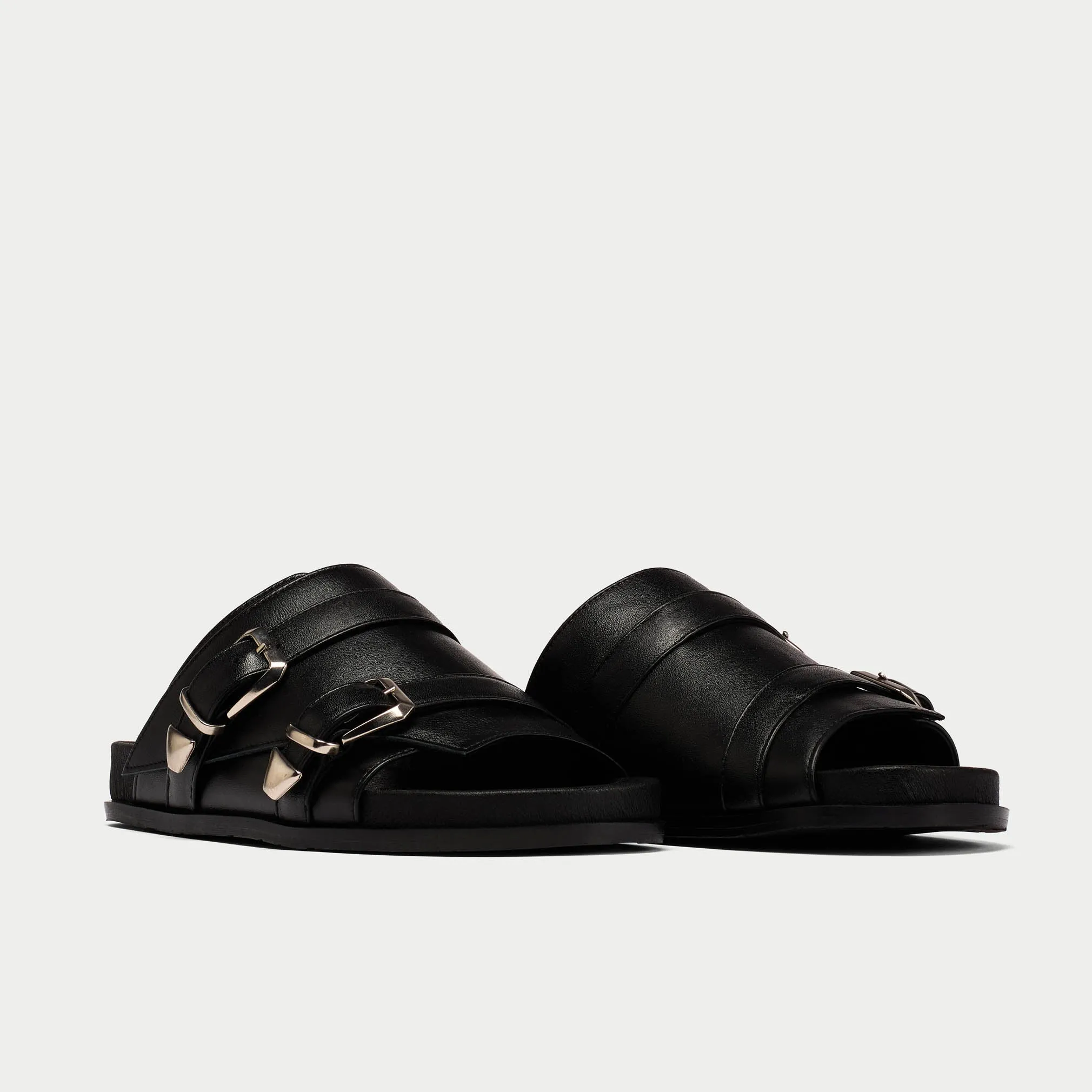 Lily - Black leather